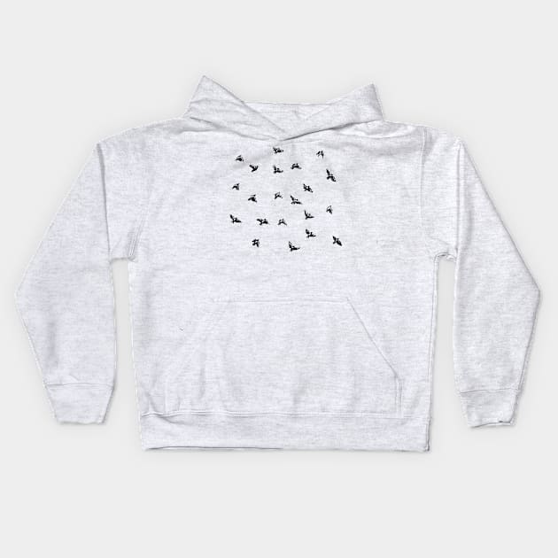 Flying Birds Kids Hoodie by SeaAndLight